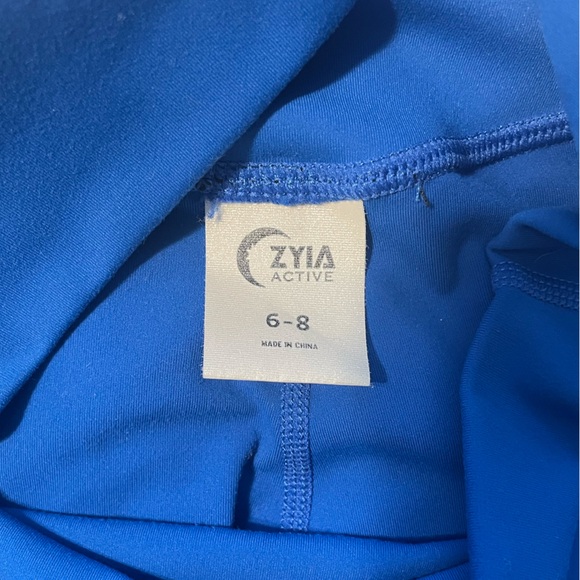 Zyia Blue Confluence Leggings Sz 6-8 - Picture 10 of 11